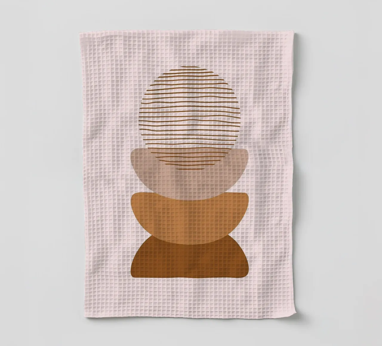 Boho abstrait Art minimal torchon de helloworld