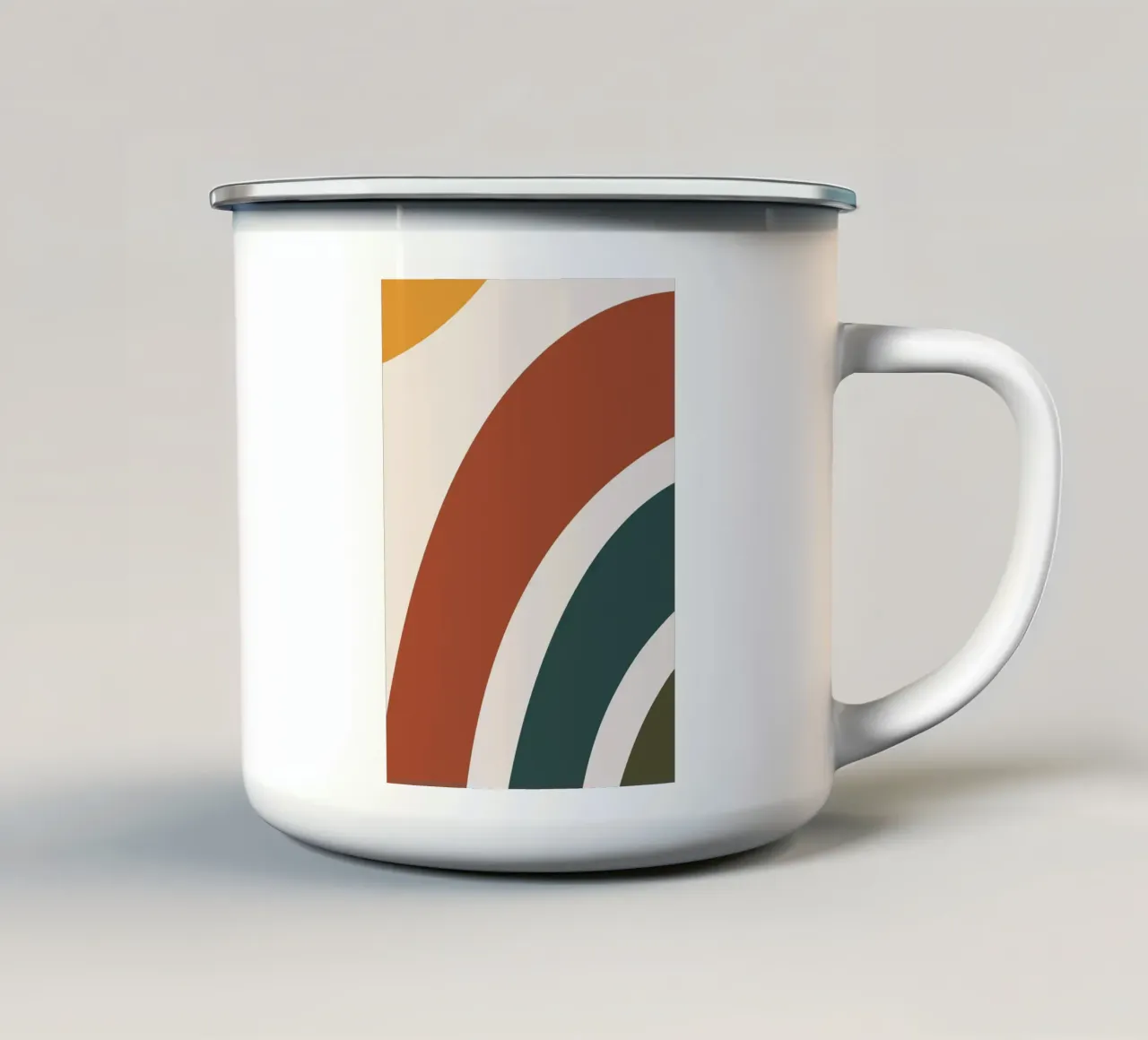 Boho Nordic Kids Arcobaleno tazza in smalto da helloworld