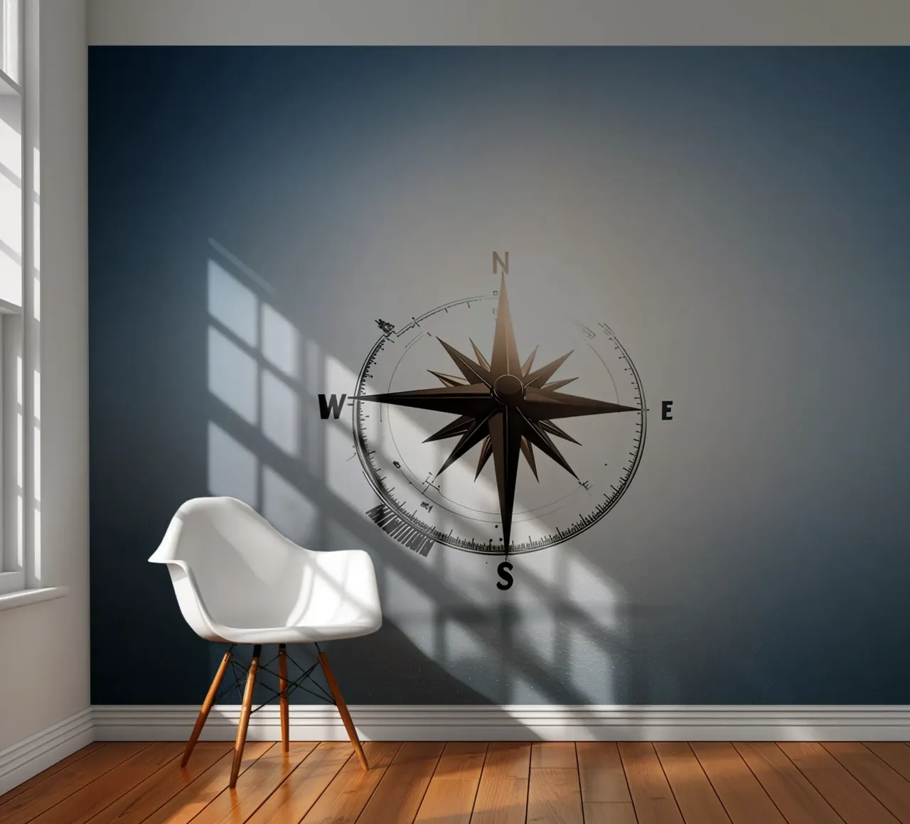 windroos fotobehang van Piccola Serenata