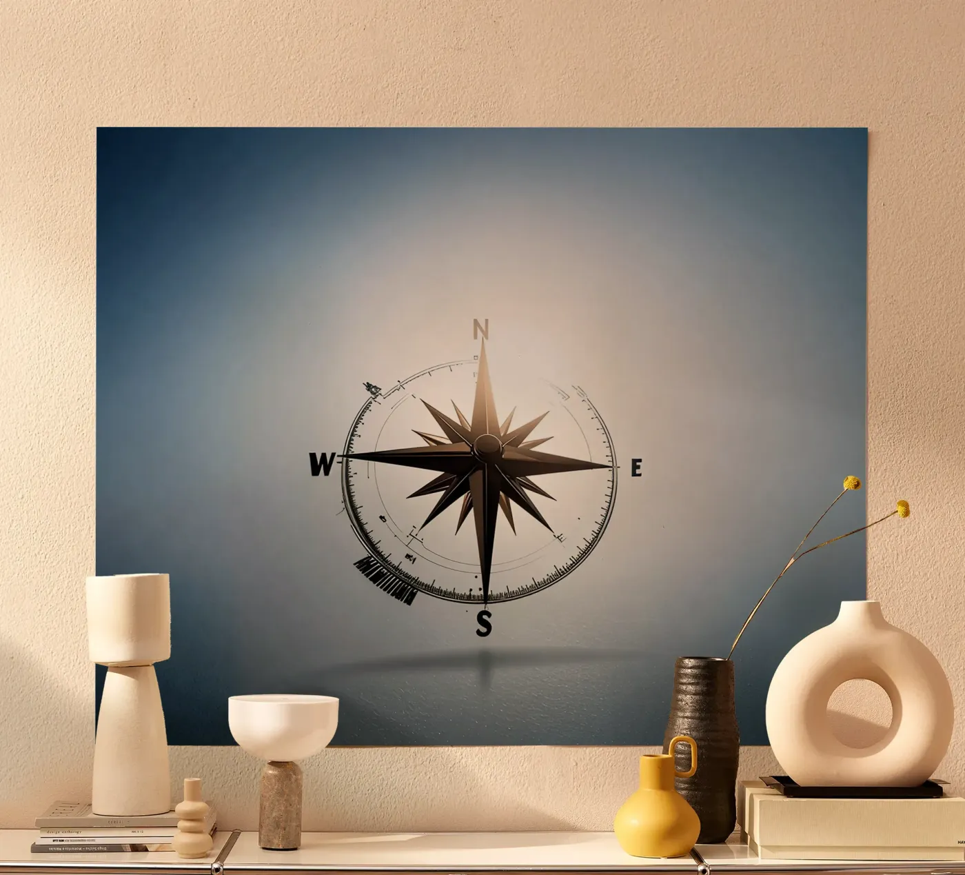 Kompassrose Poster von Piccola Serenata