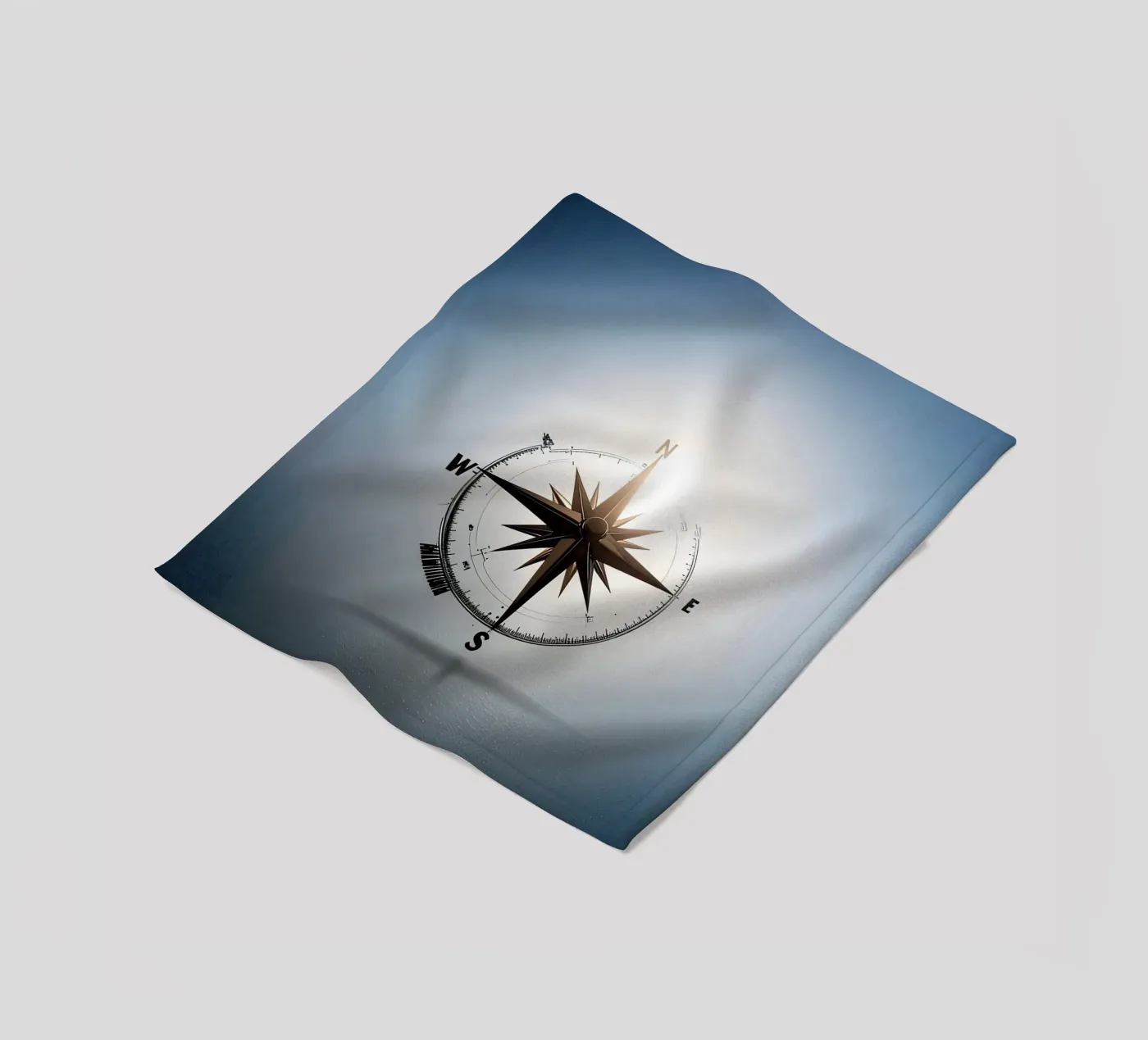 compass rose fleece blanket by Piccola Serenata