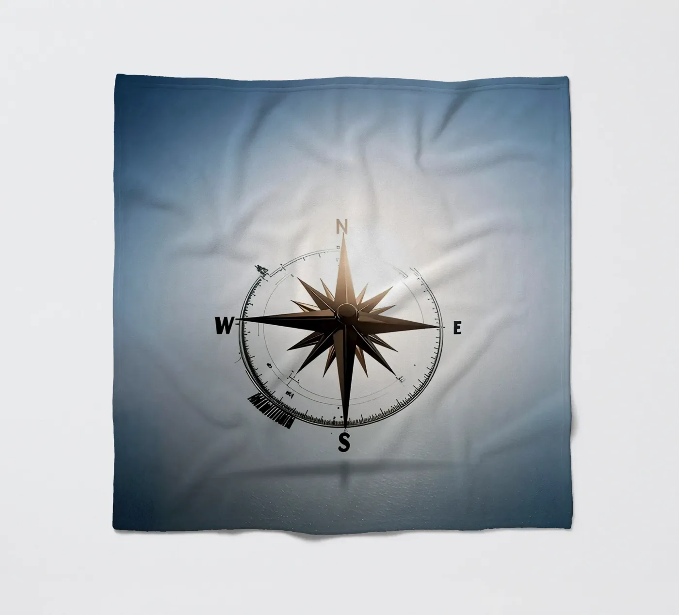 compass rose fleece blanket by Piccola Serenata