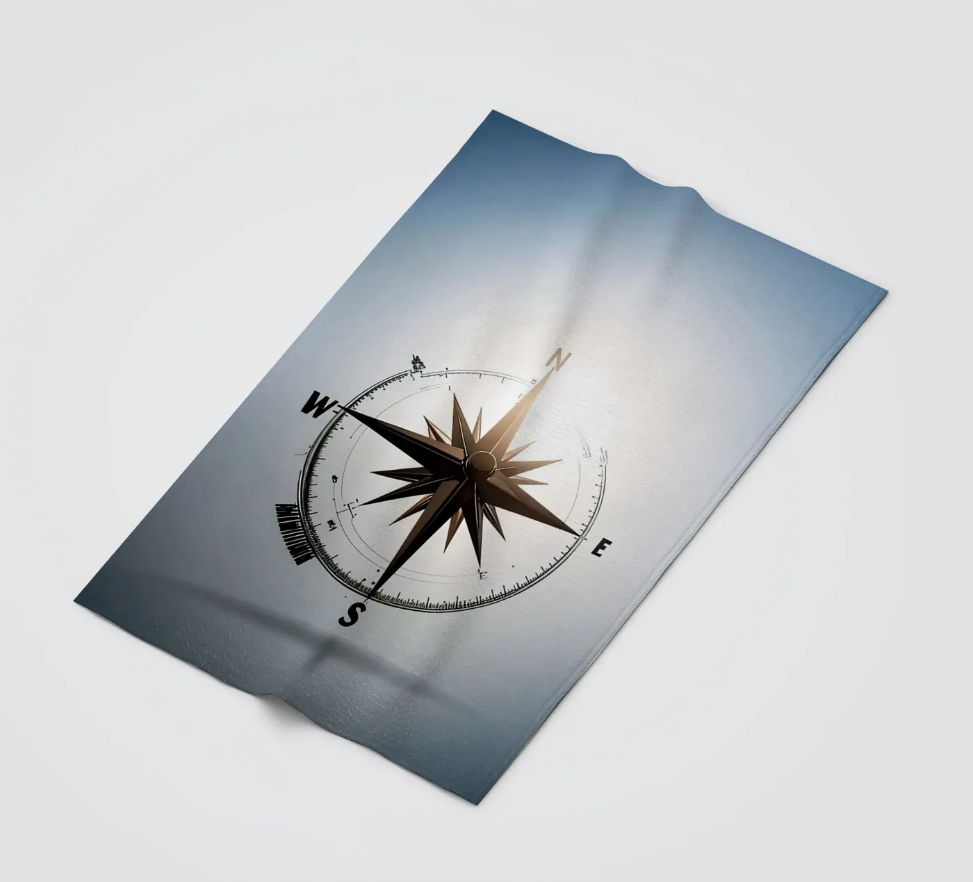 compass rose fleece blanket by Piccola Serenata