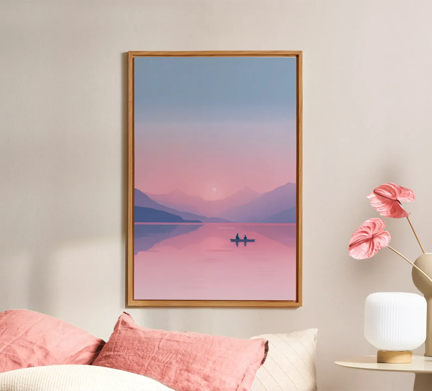 Sunset Reflections Forex-Platte von Tinyverse Studio