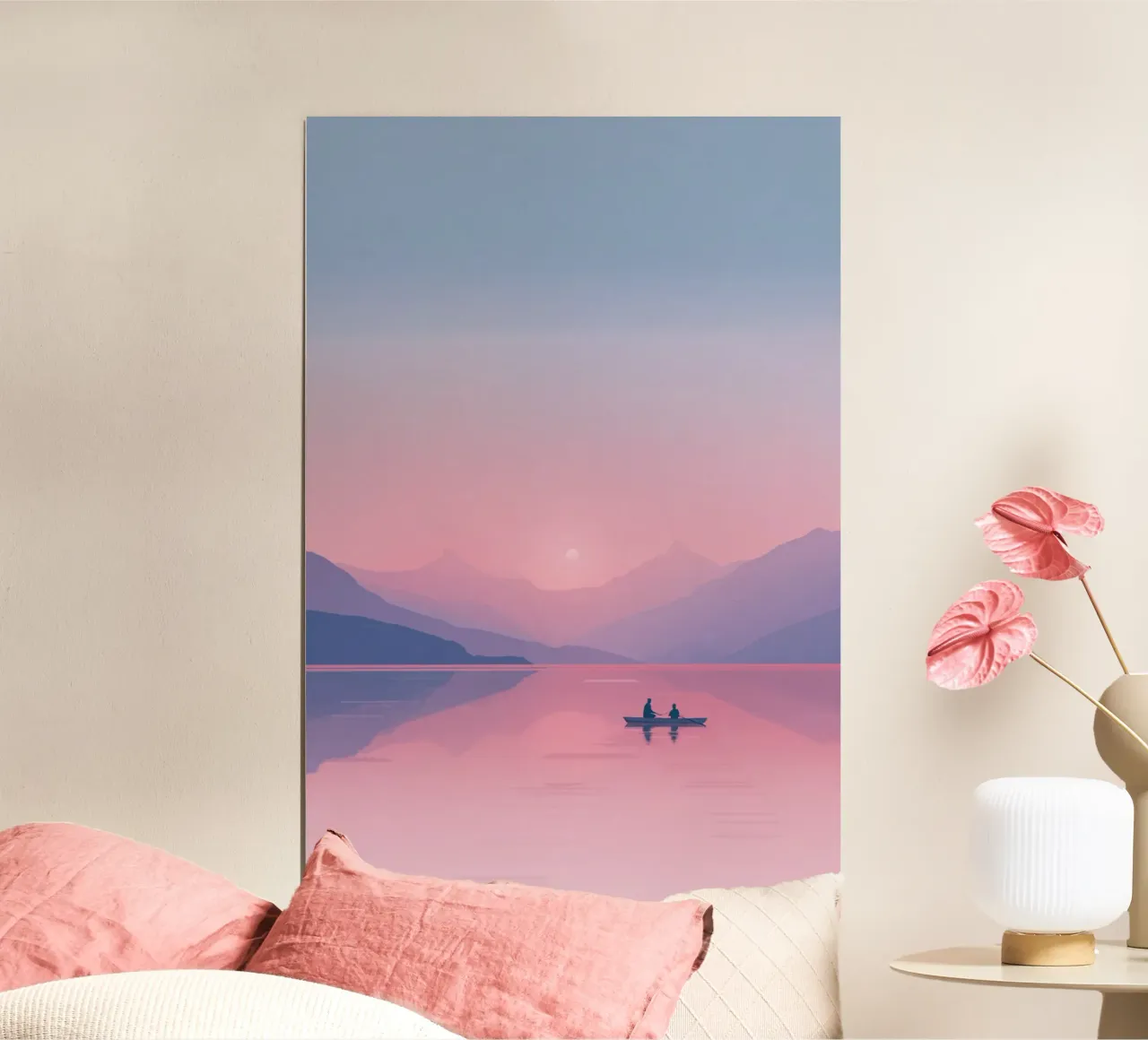 Sunset Reflections poster by Tinyverse Studio