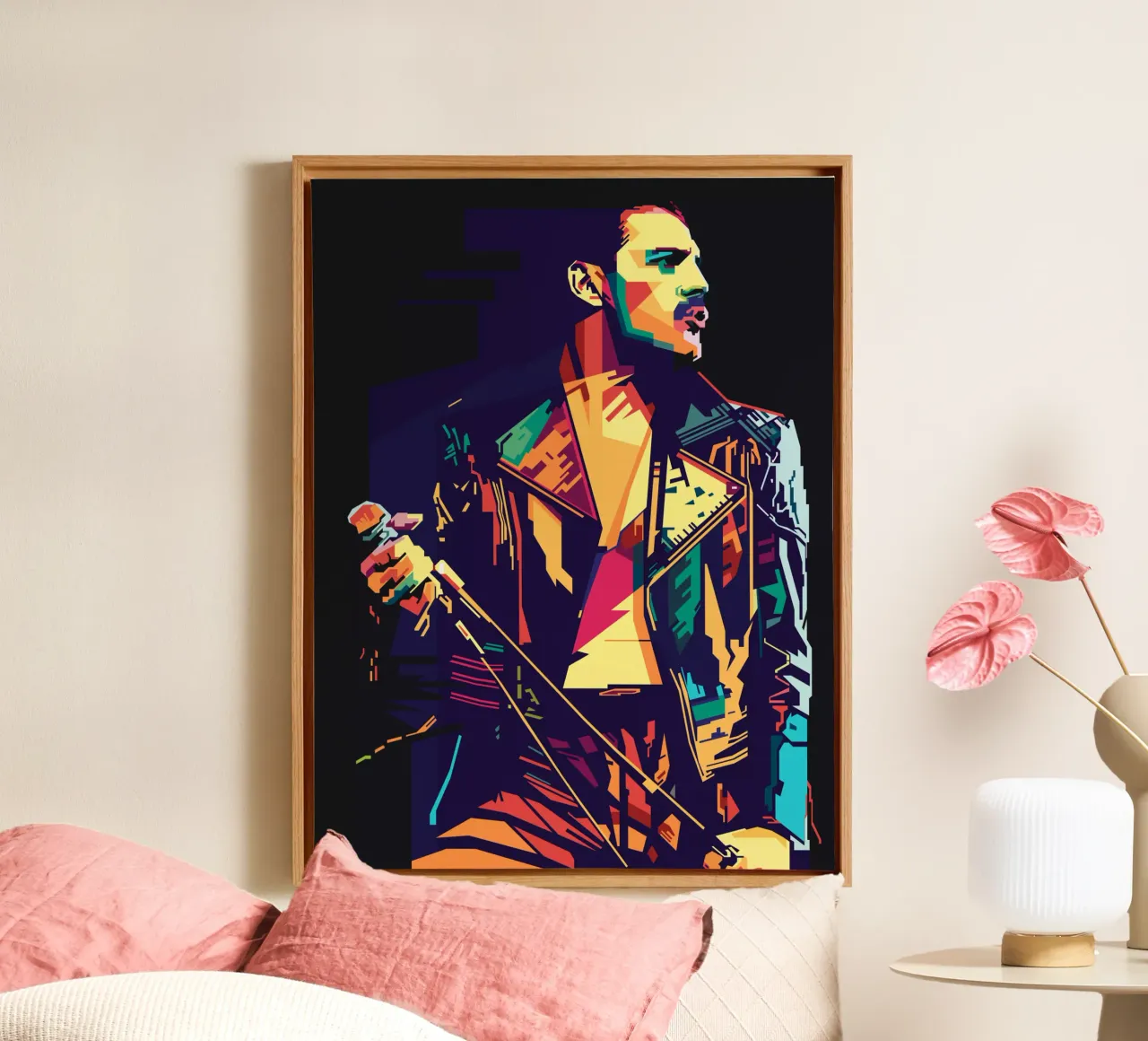 Freddie 4rever Style WPAP canvas with Floater frame by SW Artwork
