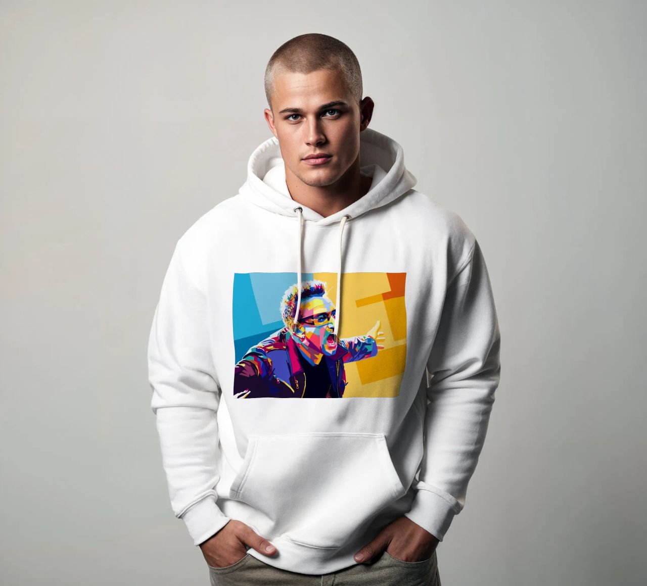 Bono Style WPAP felpa con cappuccio da SW Artwork