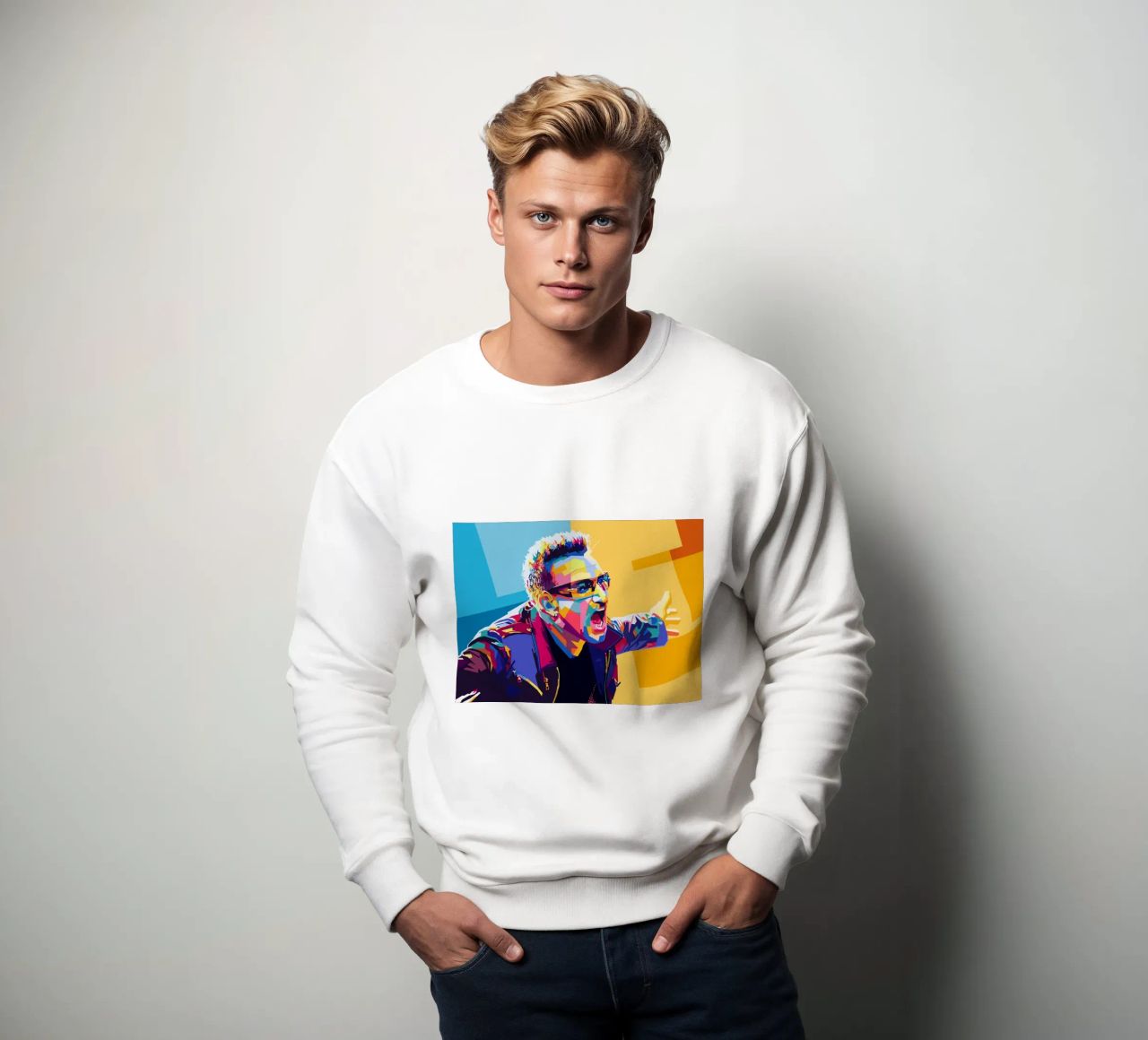 Bono Style WPAP felpa da SW Artwork