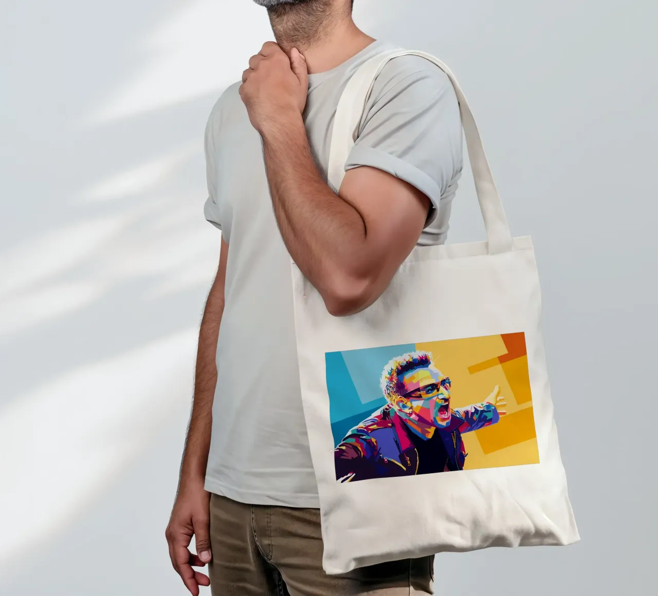 Bono Style WPAP borsa in juta da SW Artwork