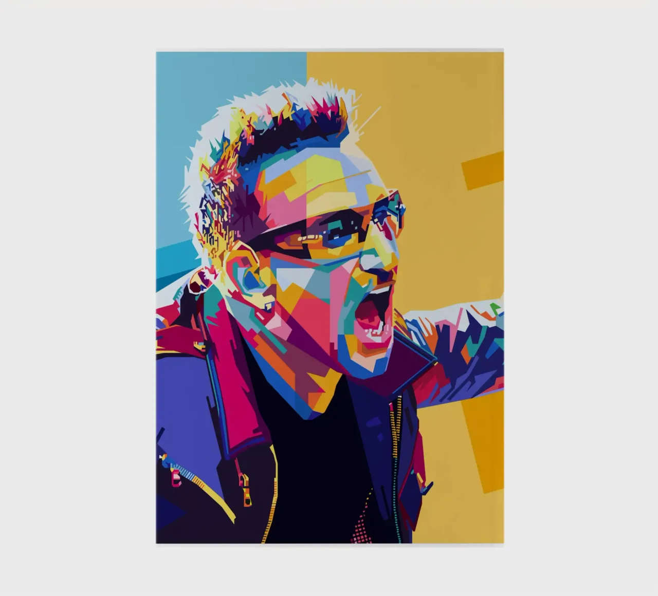 Bono Style WPAP Notizbuch von SW Artwork
