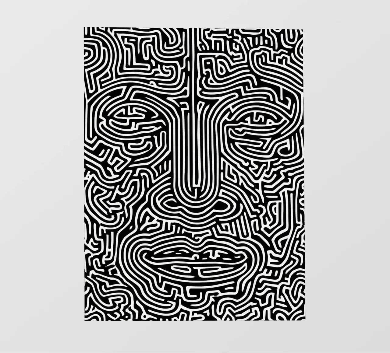 Labirinto grafico | Ritratto Line Art pellicola backlit da Autofocus