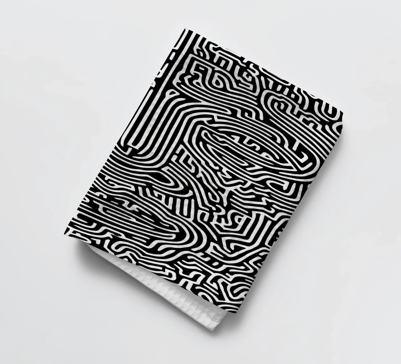 Labirinto grafico | Ritratto Line Art canovaccio da cucina da Autofocus