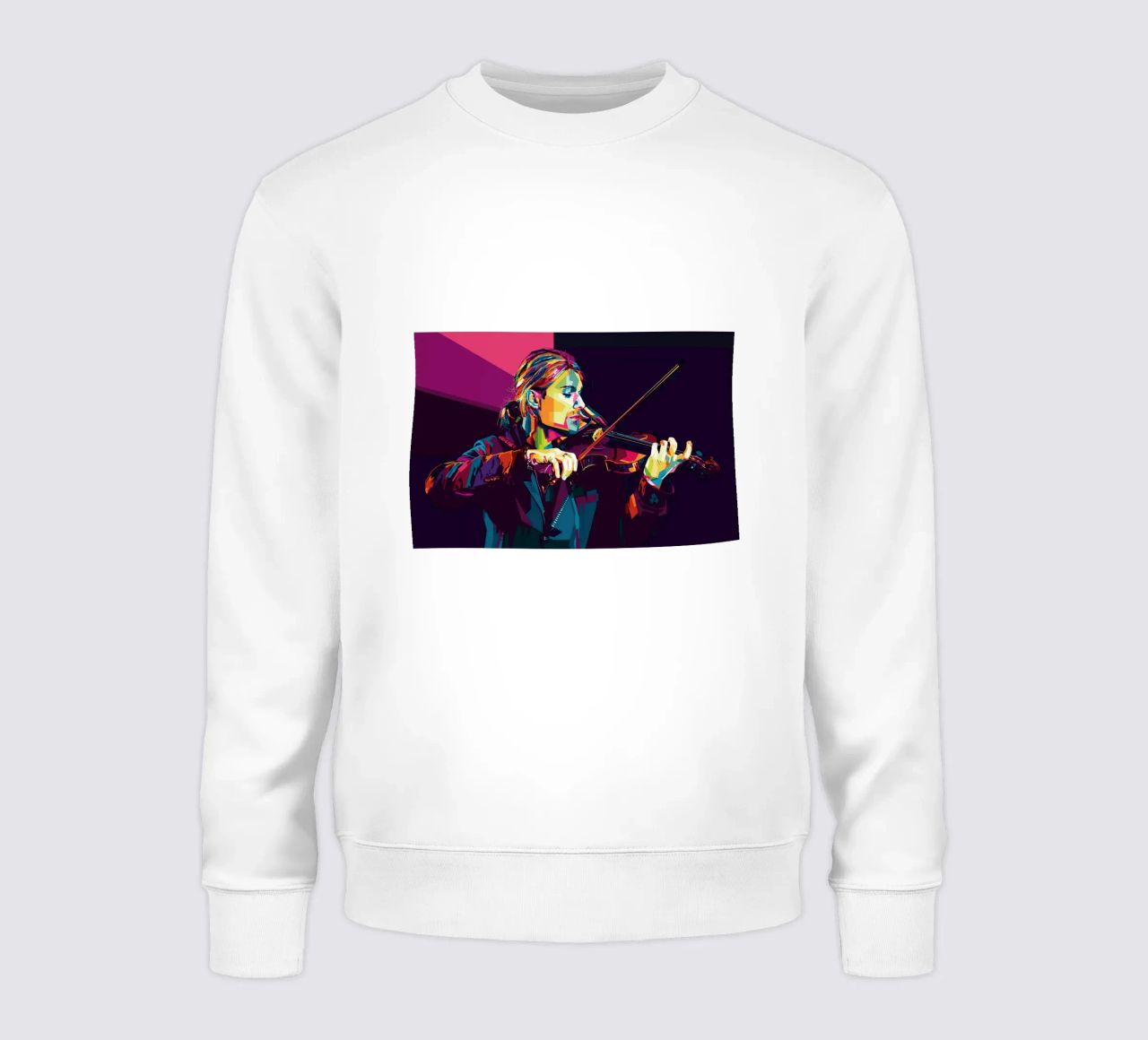 Violinist Style WPAP felpa da SW Artwork