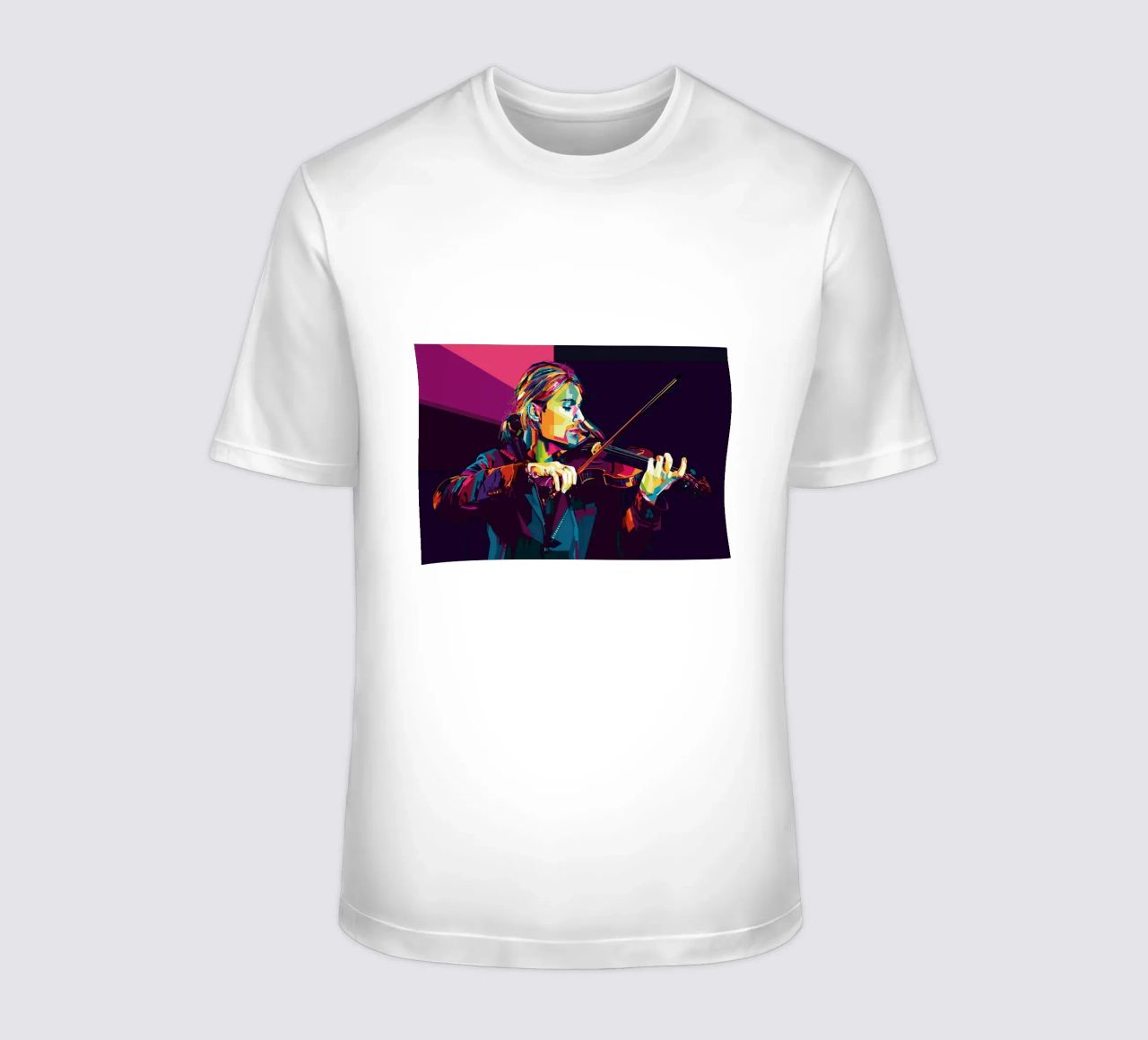 Violinist Style WPAP t-shirt da SW Artwork