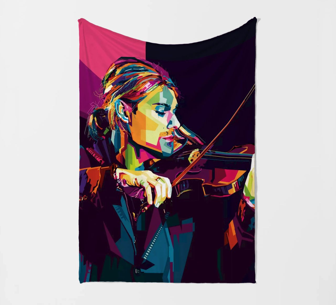 Violinist Style WPAP coperta in pile da SW Artwork