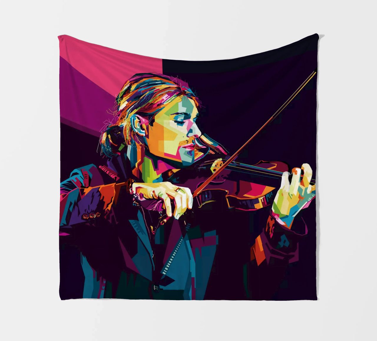 Violinist Style WPAP coperta in pile da SW Artwork