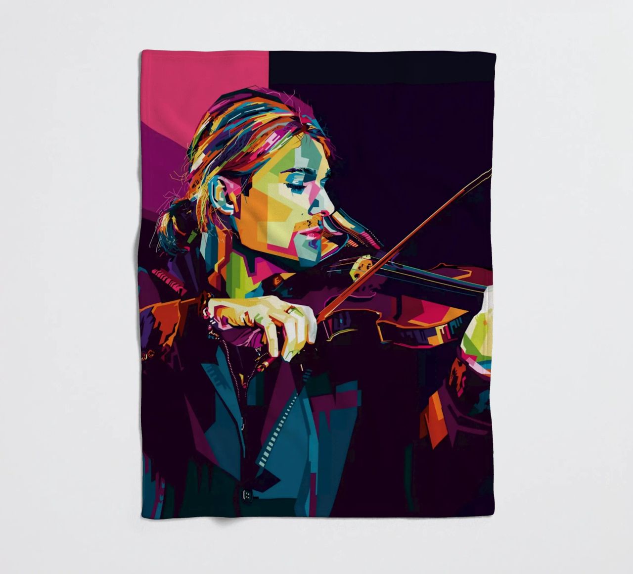 Violinist Style WPAP coperta in pile da SW Artwork