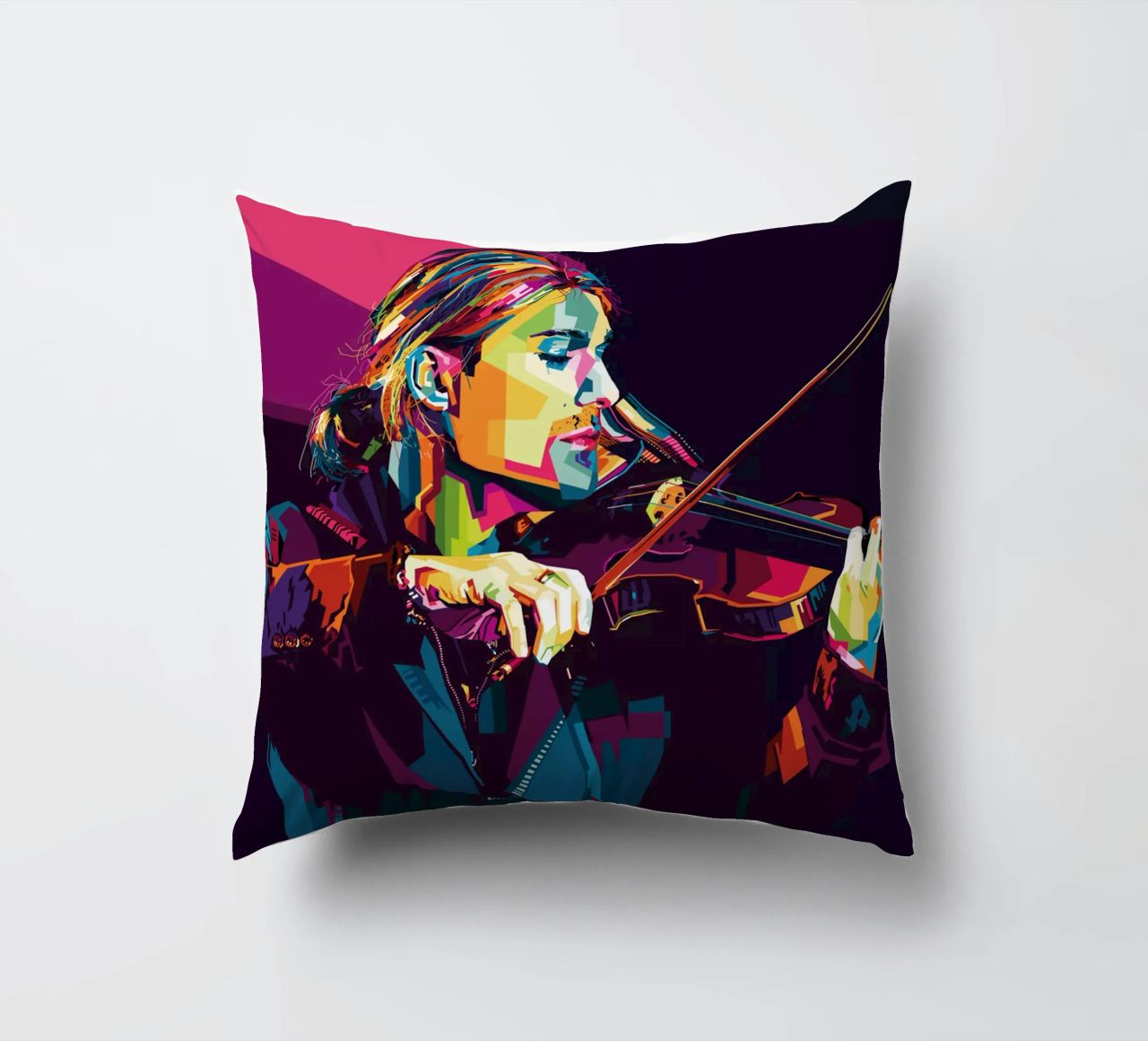 Violinist Style WPAP cuscino da SW Artwork