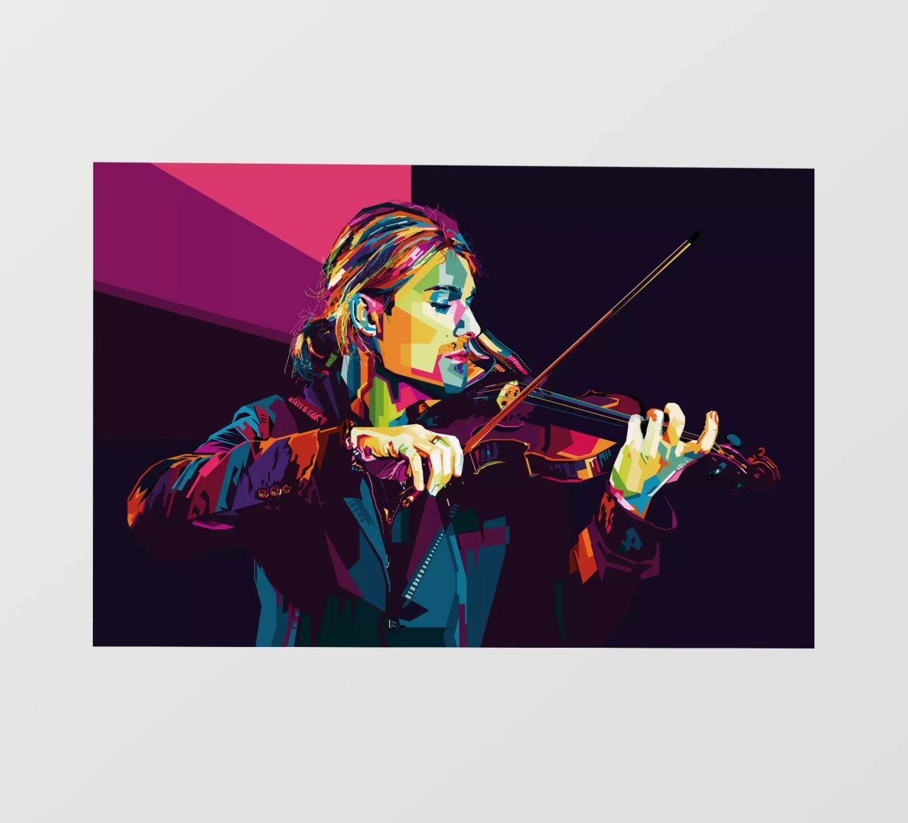 Violinist Style WPAP pellicola backlit da SW Artwork