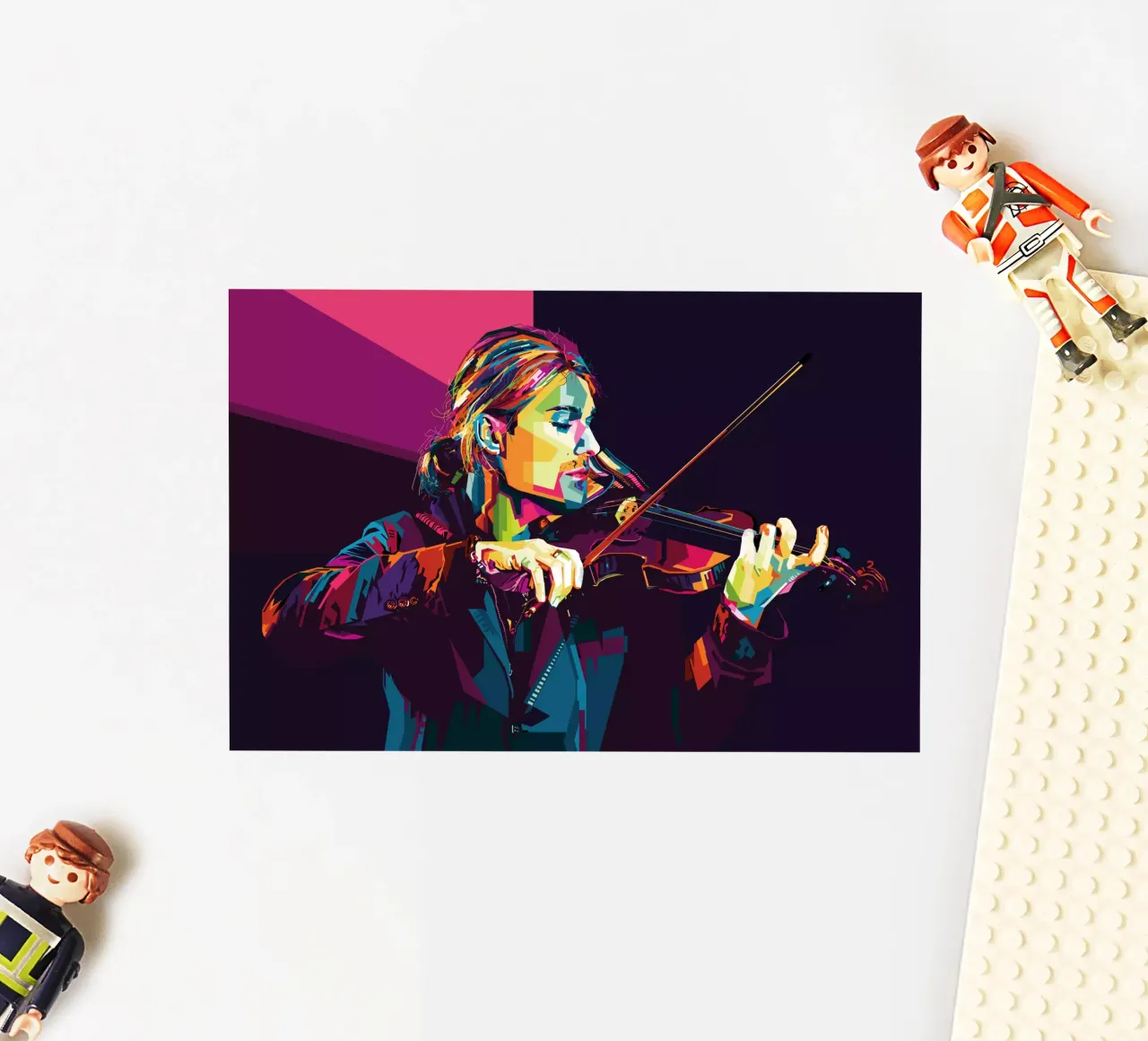 Violinist Style WPAP adesivo da SW Artwork