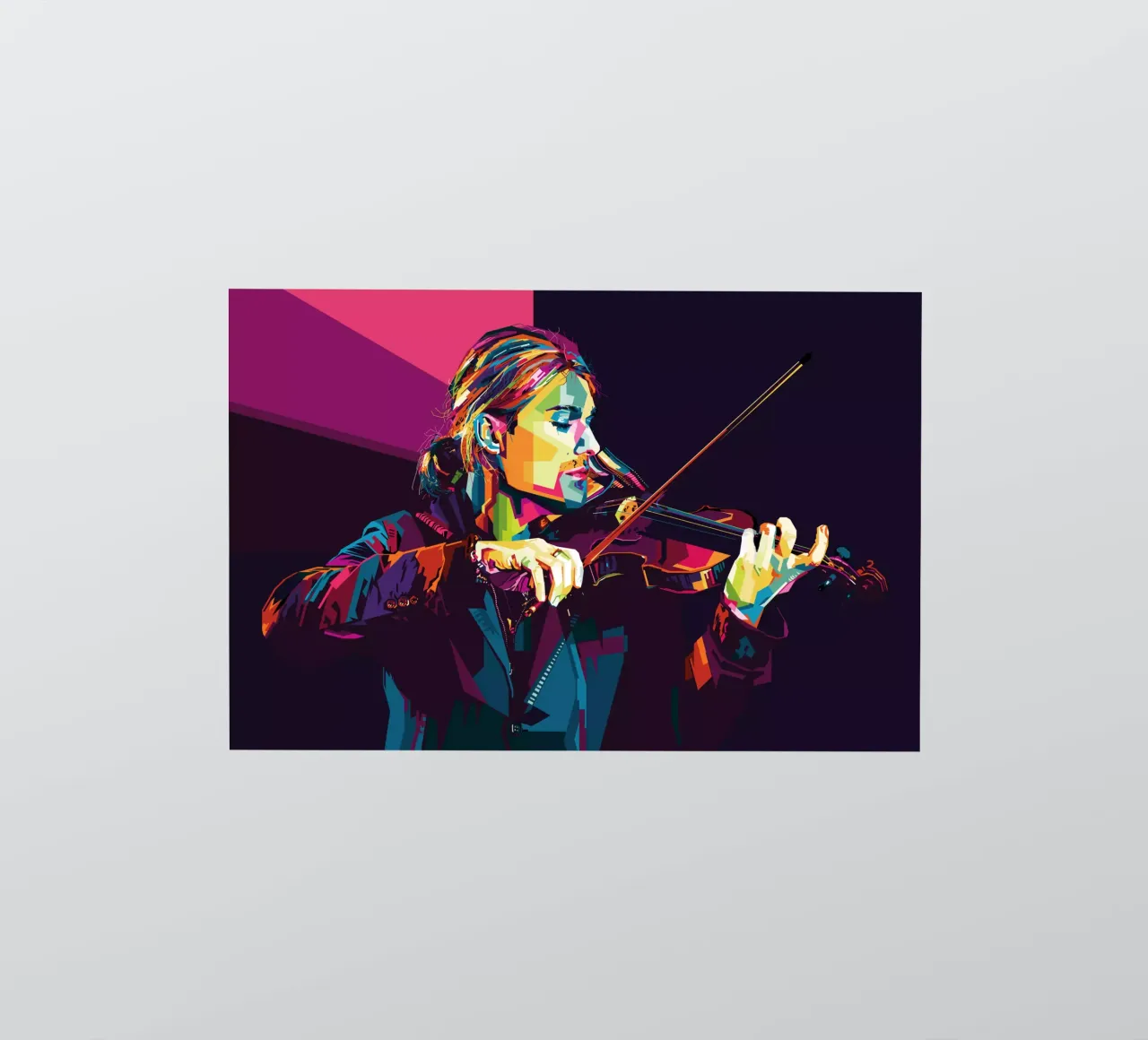 Violinist Style WPAP adesivo da SW Artwork