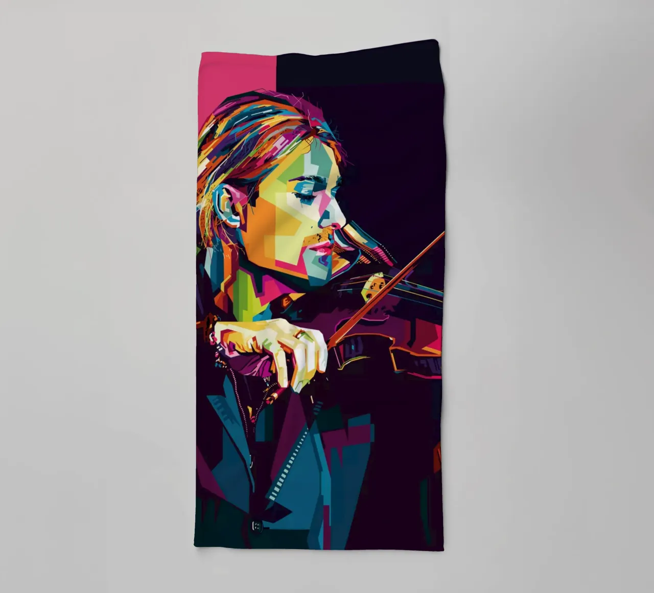 Violinist Style WPAP toalla de baño de SW Artwork