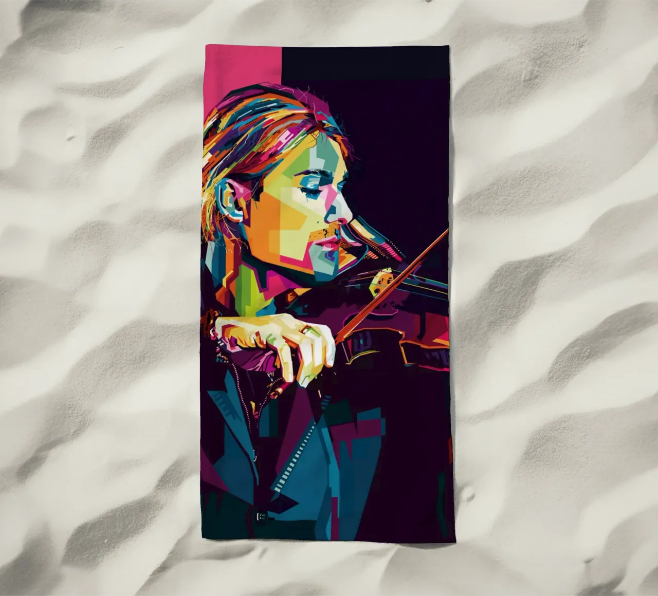 Violinist Style WPAP telo mare da SW Artwork
