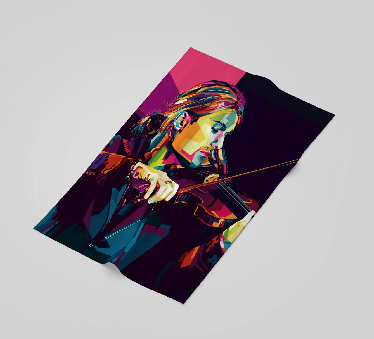 Violinist Style WPAP telo mare da SW Artwork
