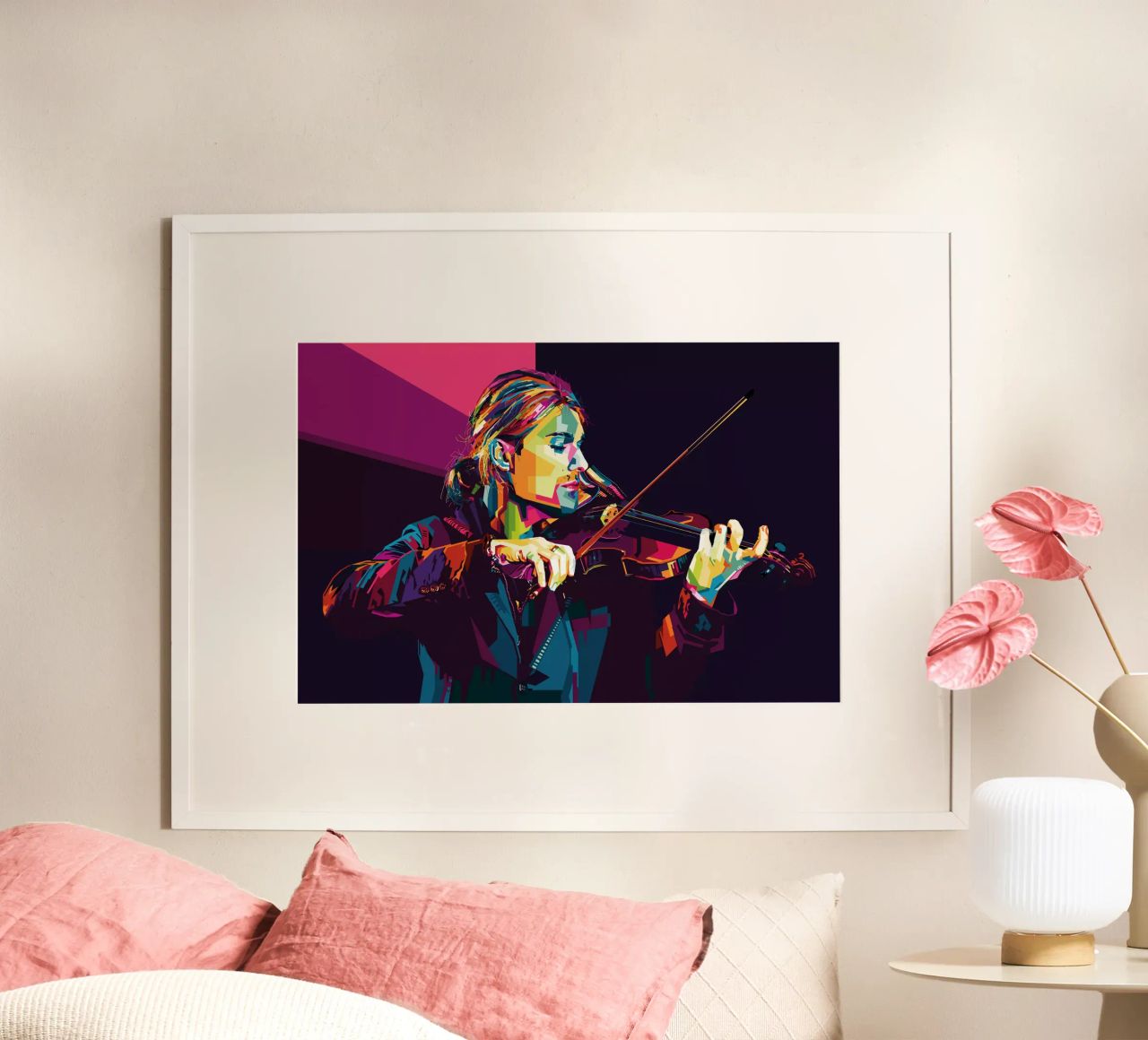 Violinist Style WPAP poster da SW Artwork
