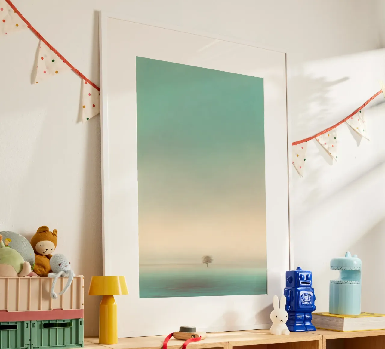 Lone Tree on Hushed Field carta hahnemühle da Tinyverse Studio