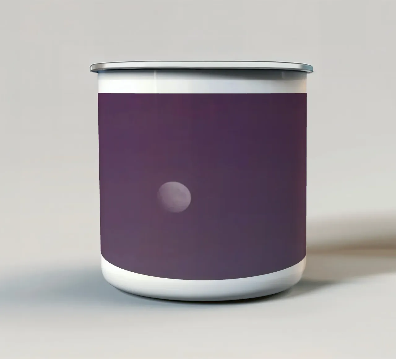 Moonrise in Violet Silence tazza in smalto da Tinyverse Studio