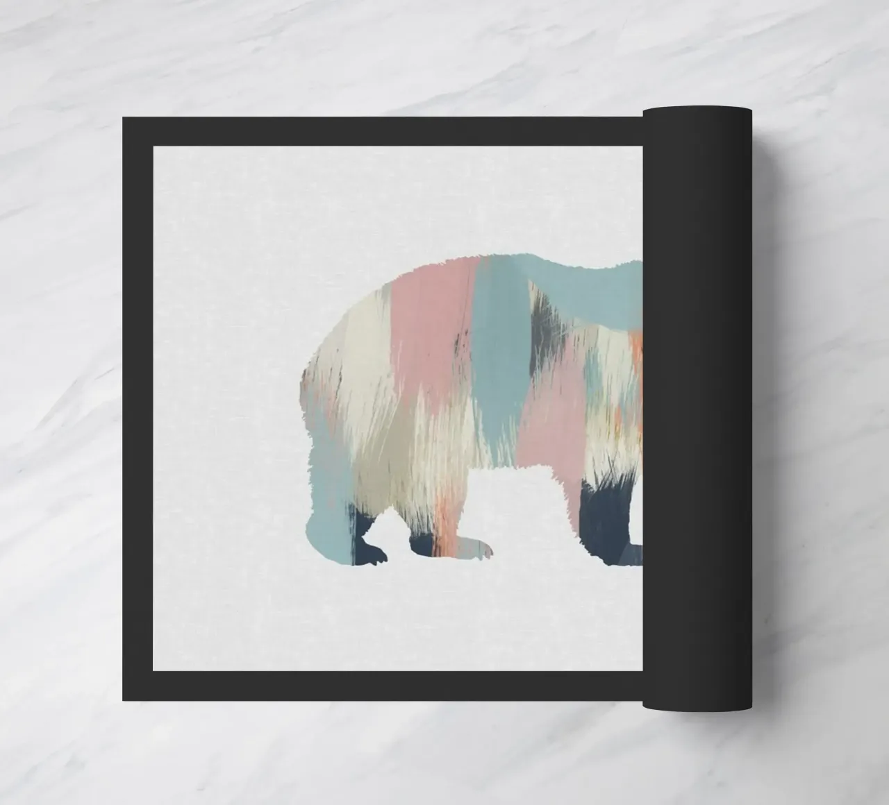 Orso pastello zerbino da Orara Studio