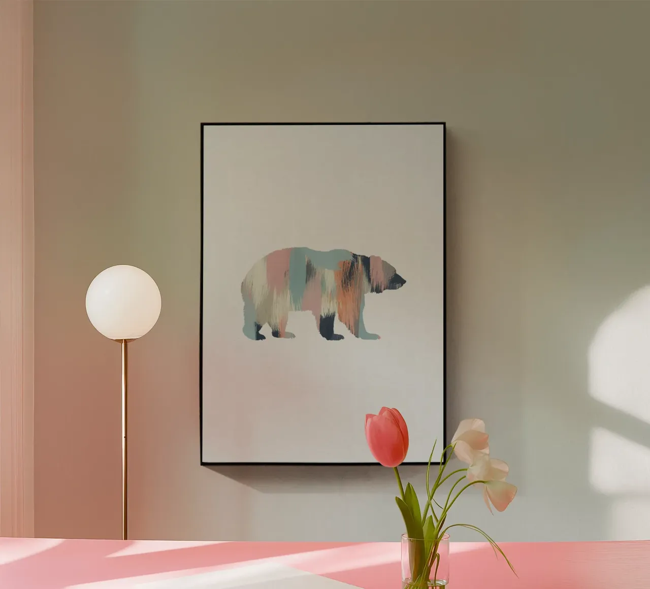 Orso pastello plexiglass da Orara Studio