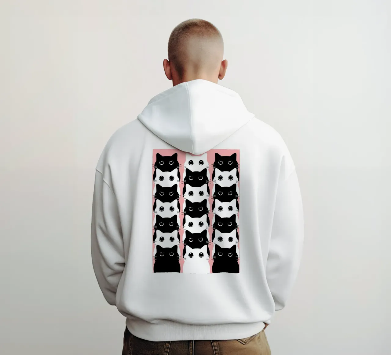 So many retro cats felpa con cappuccio da BAINAI HOME