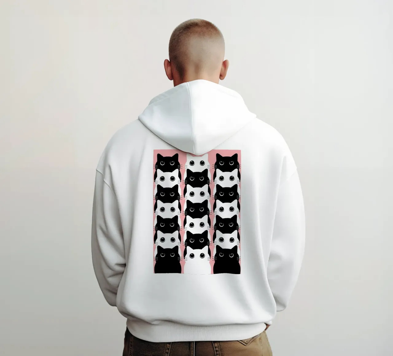 So many retro cats felpa con cappuccio da BAINAI HOME