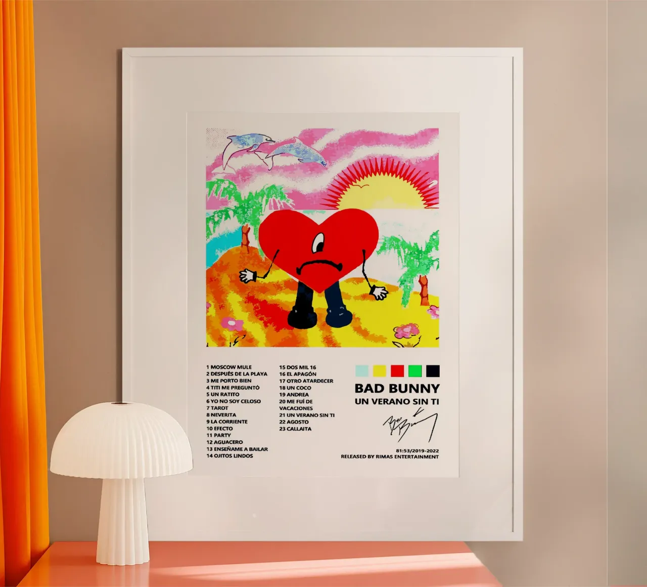 Bad Bunny Un Verano Sin Ti Tracklists carta hahnemühle da Linda Tobrut
