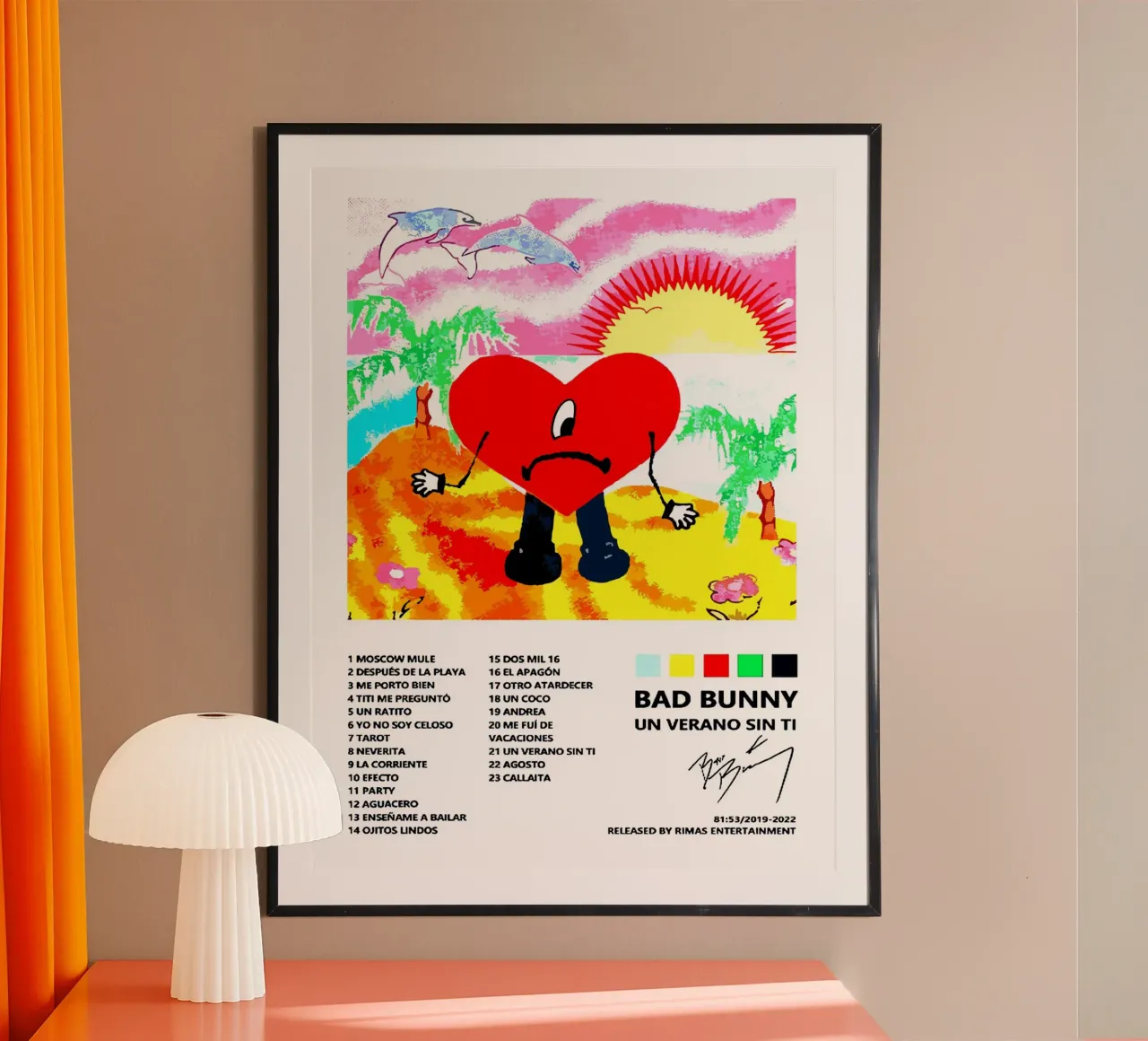 Bad Bunny Un Verano Sin Ti Tracklists carta hahnemühle da Linda Tobrut