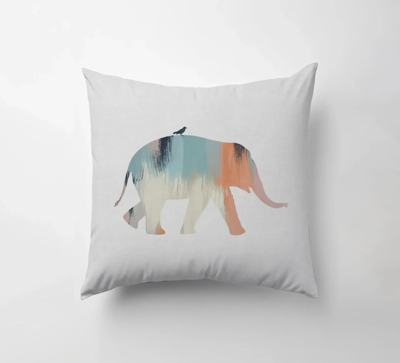 Elefante pastello cuscino da Orara Studio