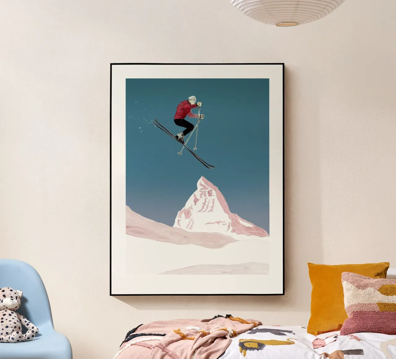 Skifahrer plexiglass da mantika studio