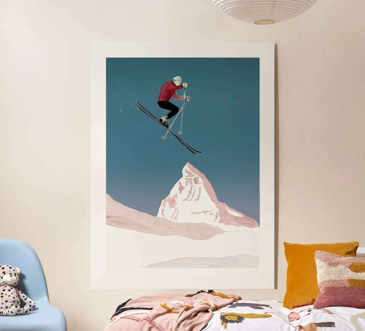 Skifahrer plexiglass da mantika studio