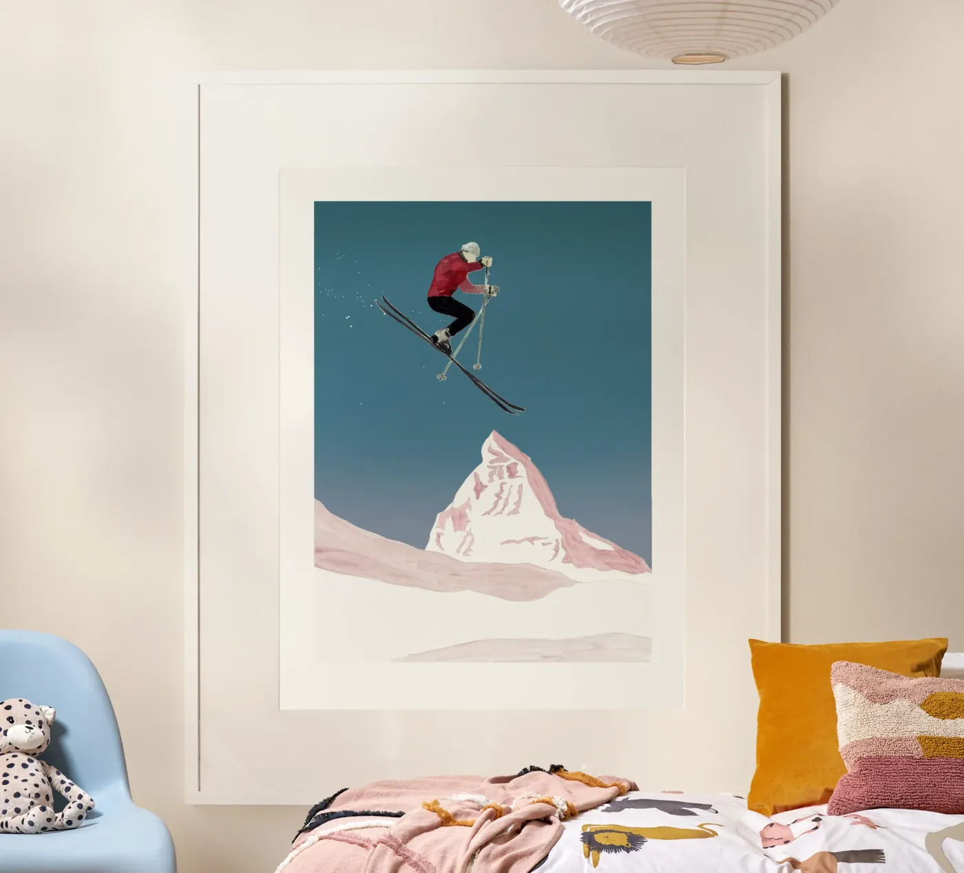 Skifahrer poster da mantika studio