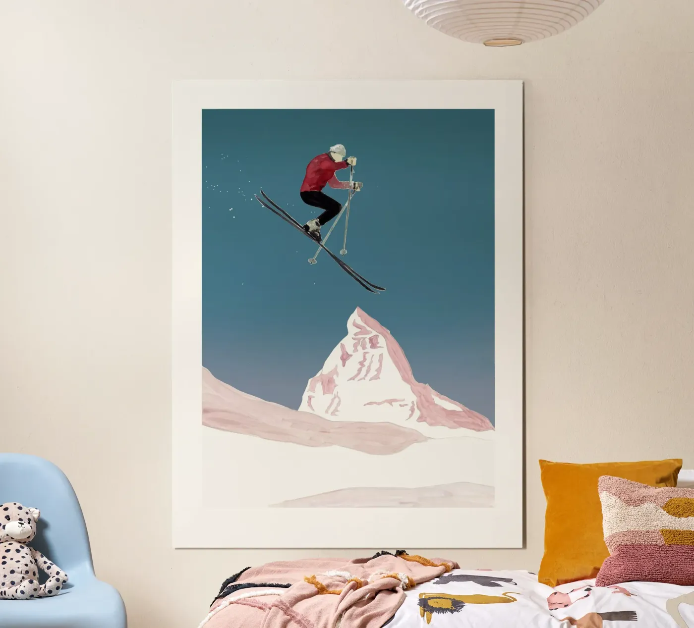 Skifahrer poster da mantika studio