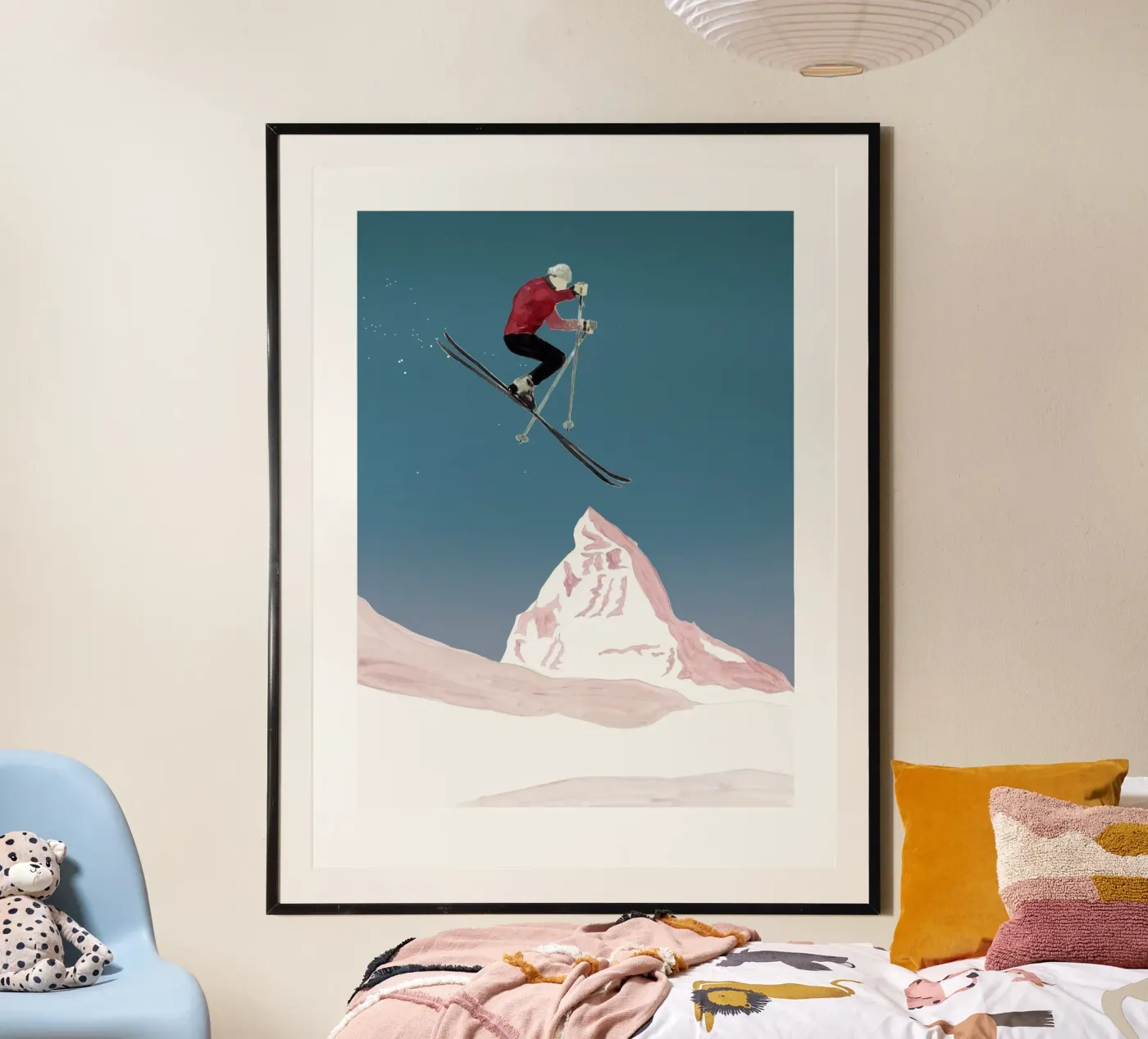 Skifahrer poster da mantika studio
