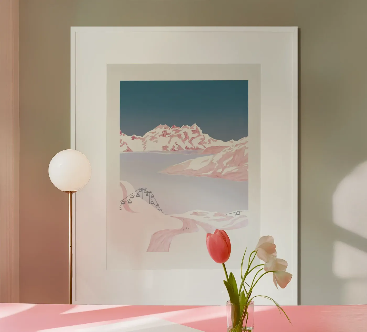 Alpine Winterlandschaft poster da mantika studio