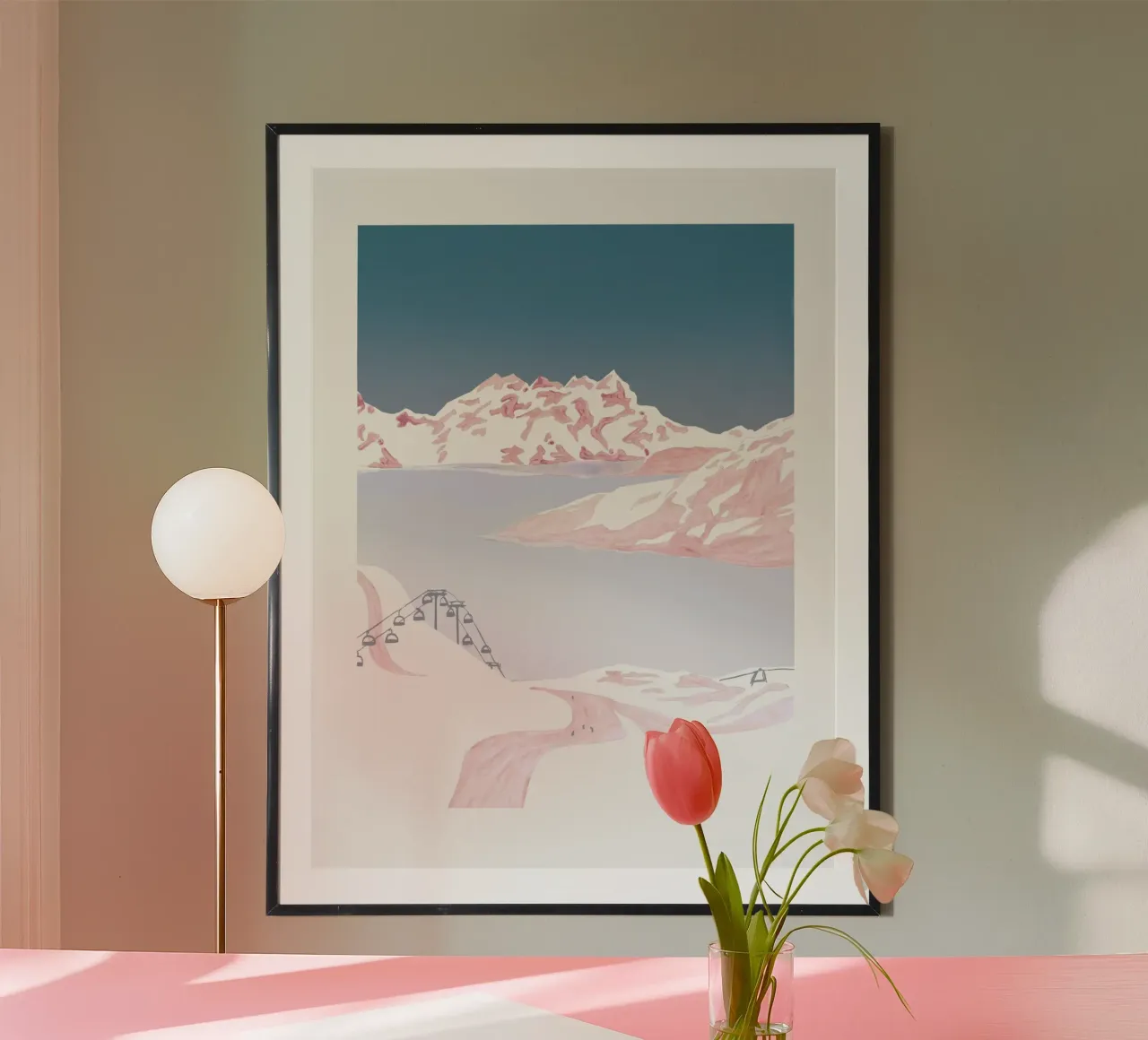Alpine Winterlandschaft poster da mantika studio