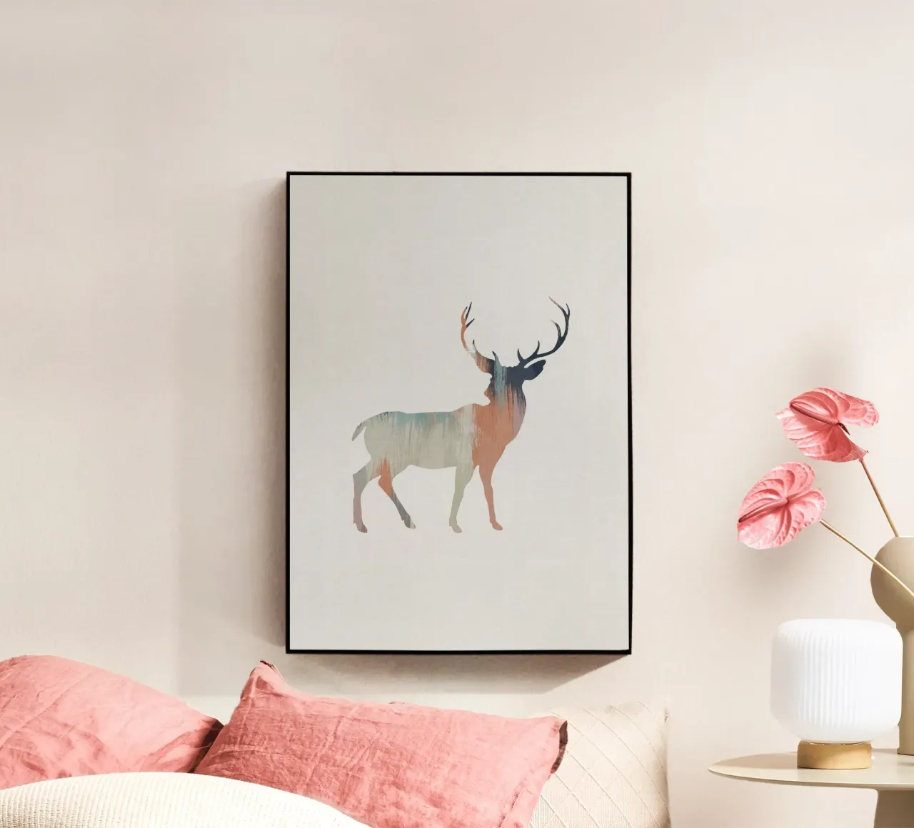 Cervo pastello plexiglass da Orara Studio