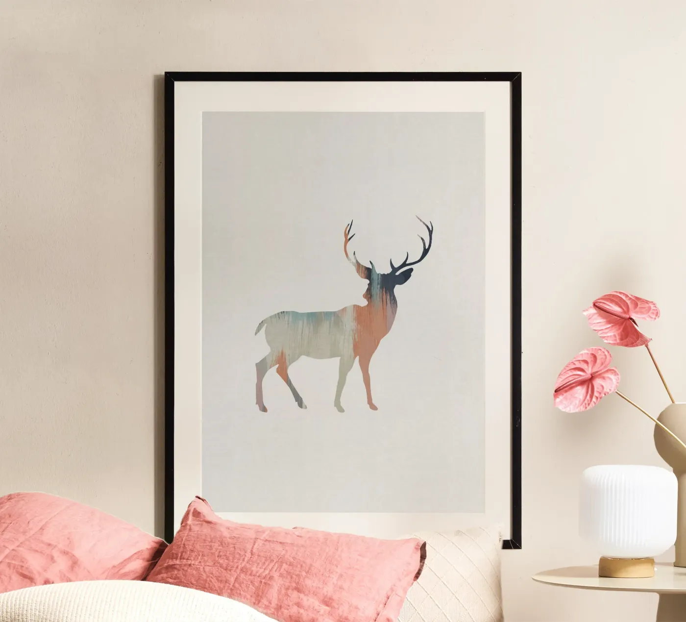 Cervo pastello poster da Orara Studio