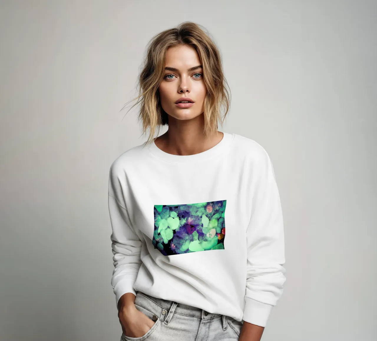 Green Ice sweatshirt by In Full Color