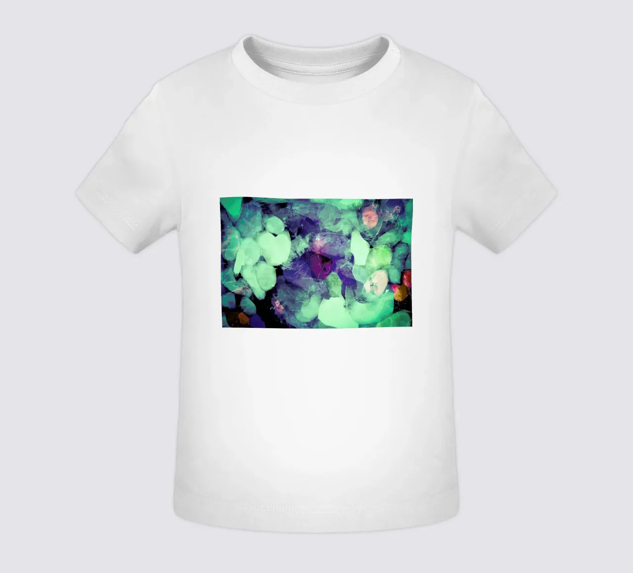 Green Ice baby t-shirt by In Full Color