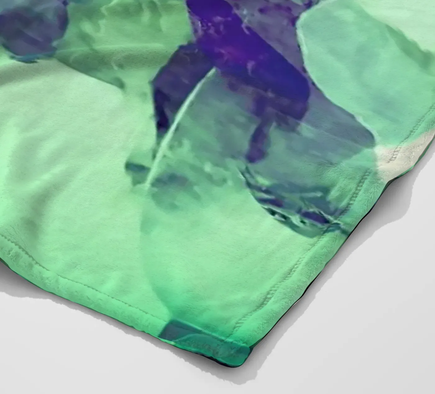 Green Ice fleece blanket by In Full Color